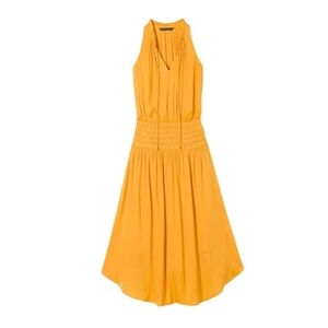 White House Black Market Yellow Dress